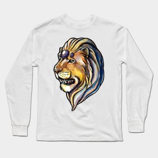 watercolor drawing "amethyst lion" Long Sleeve T-Shirt